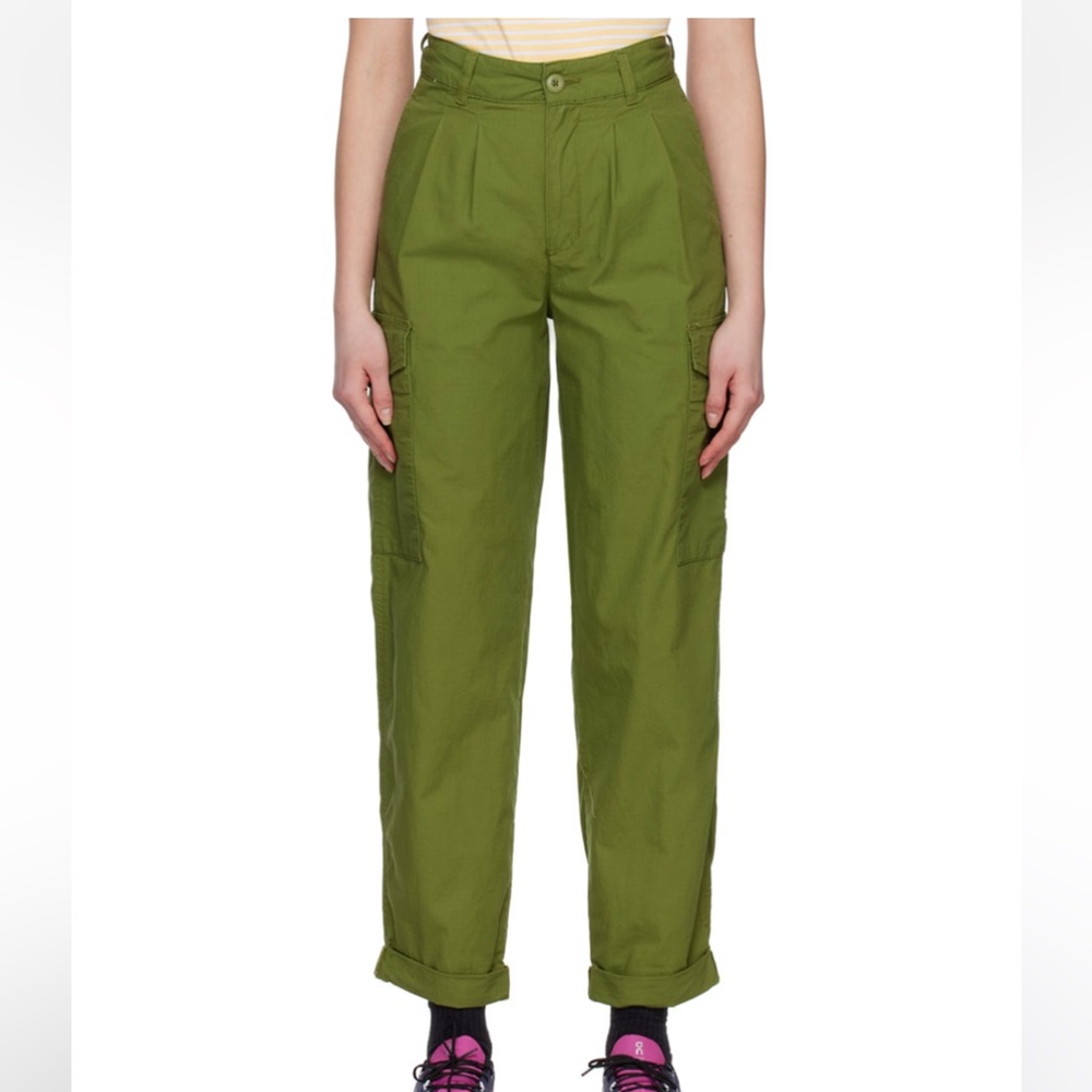 Carhartt Work in Progress green Collins trousers, NWT